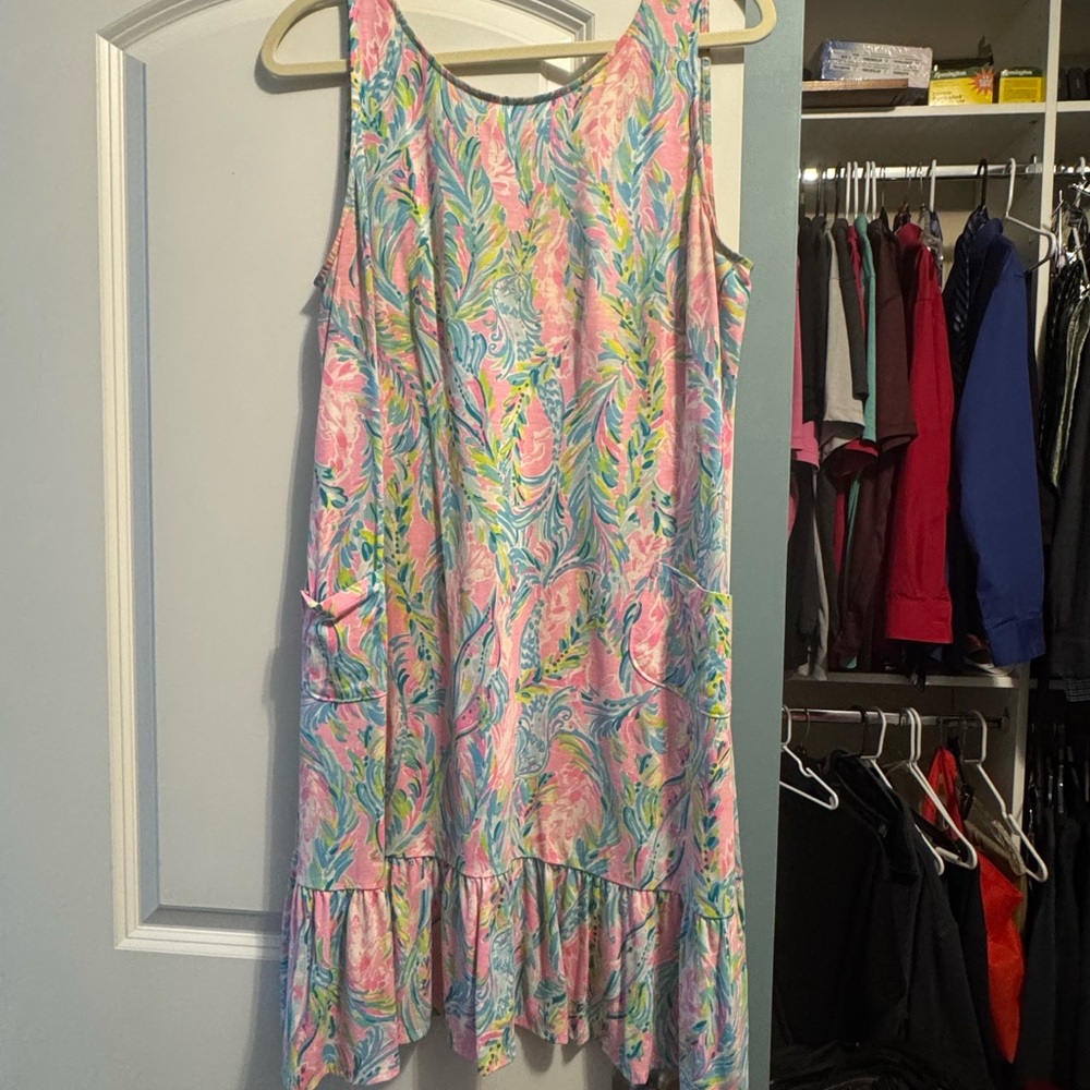 Lilly Pulitzer Pink and Blue Kids Dress